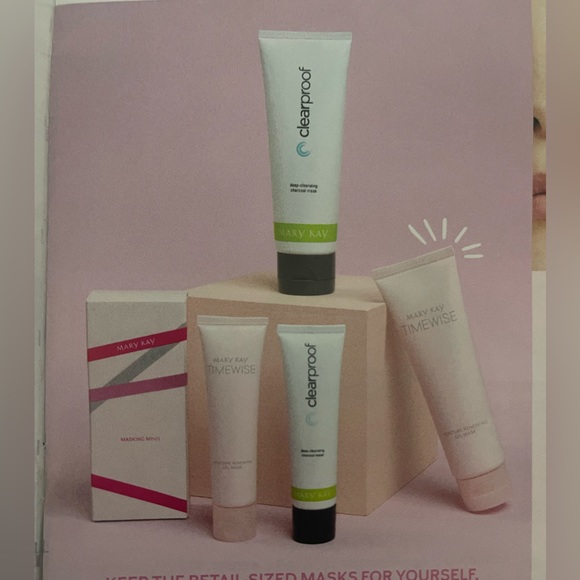 MARY KAY LIMITED EDITION MASKING MINIS CHARCOAL MASK, MOISTURE RENEWING GEL MASK - Picture 3 of 4